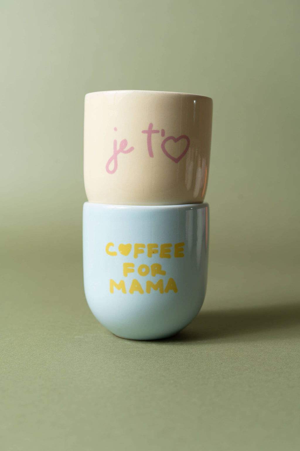 Taza Sisi, Café para mamá, azul