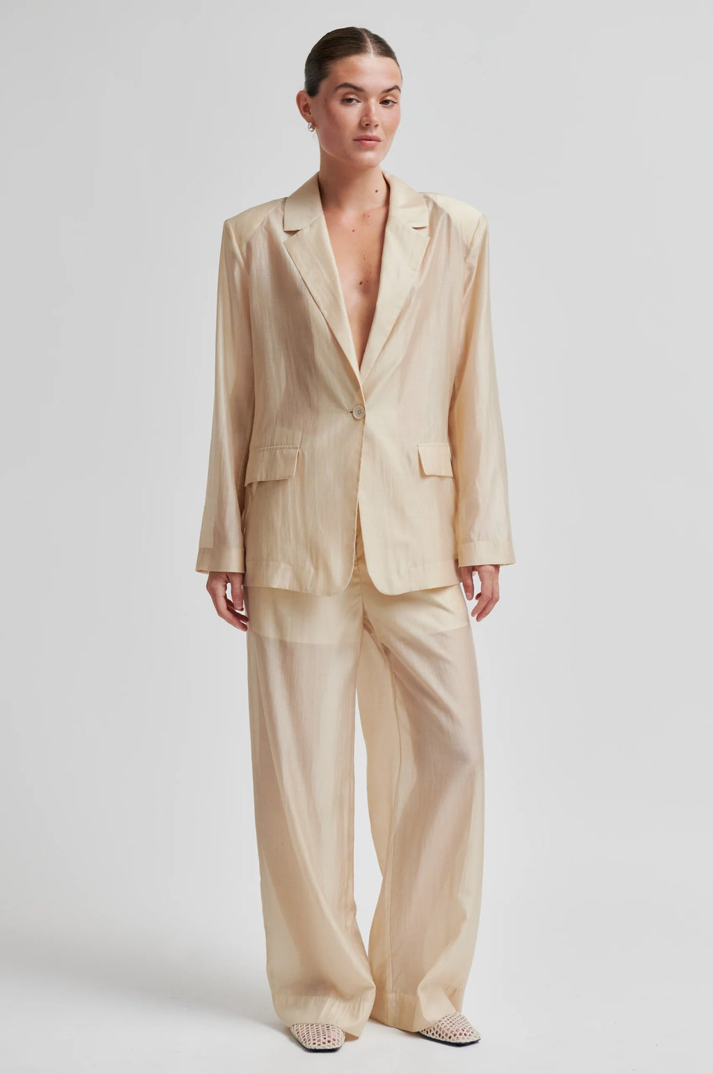 Lusana Blazer Soft Beige Second Female