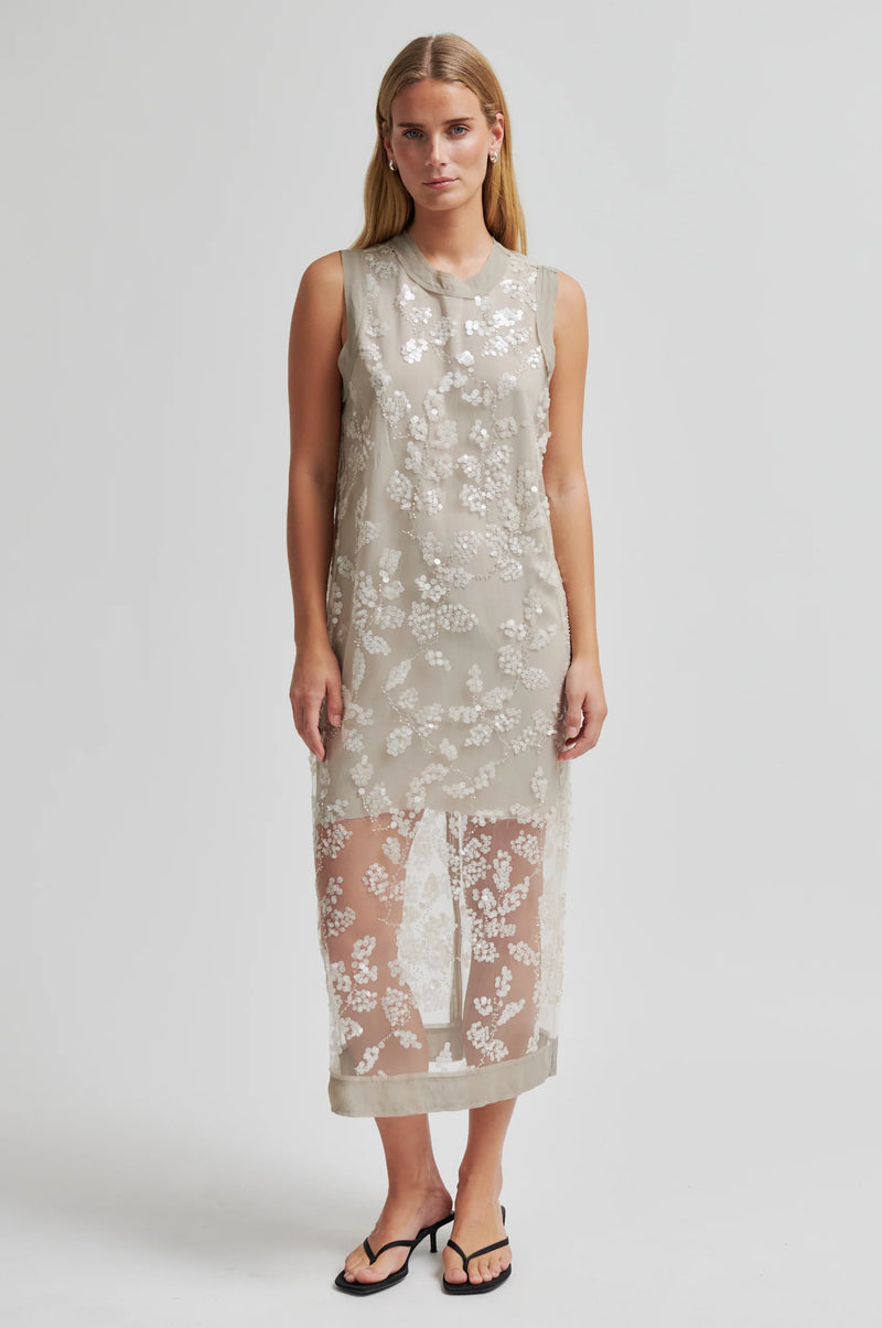 Salema Dress Plaza Taupe Second Female