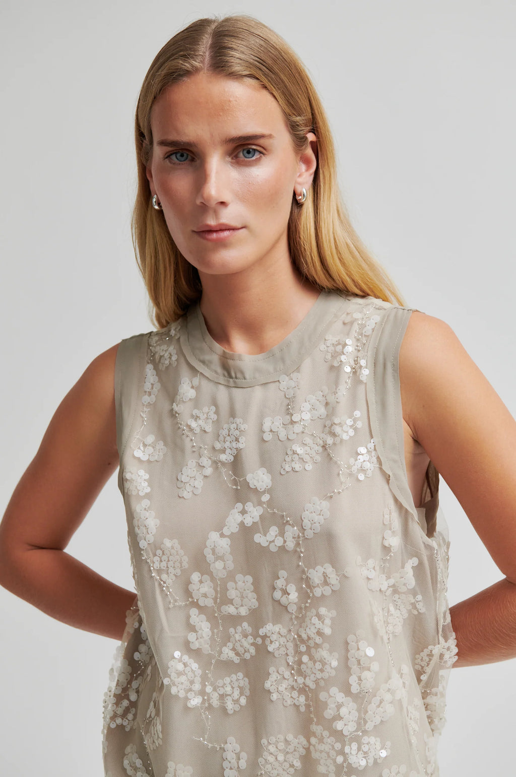 Salema Dress Plaza Taupe Second Female