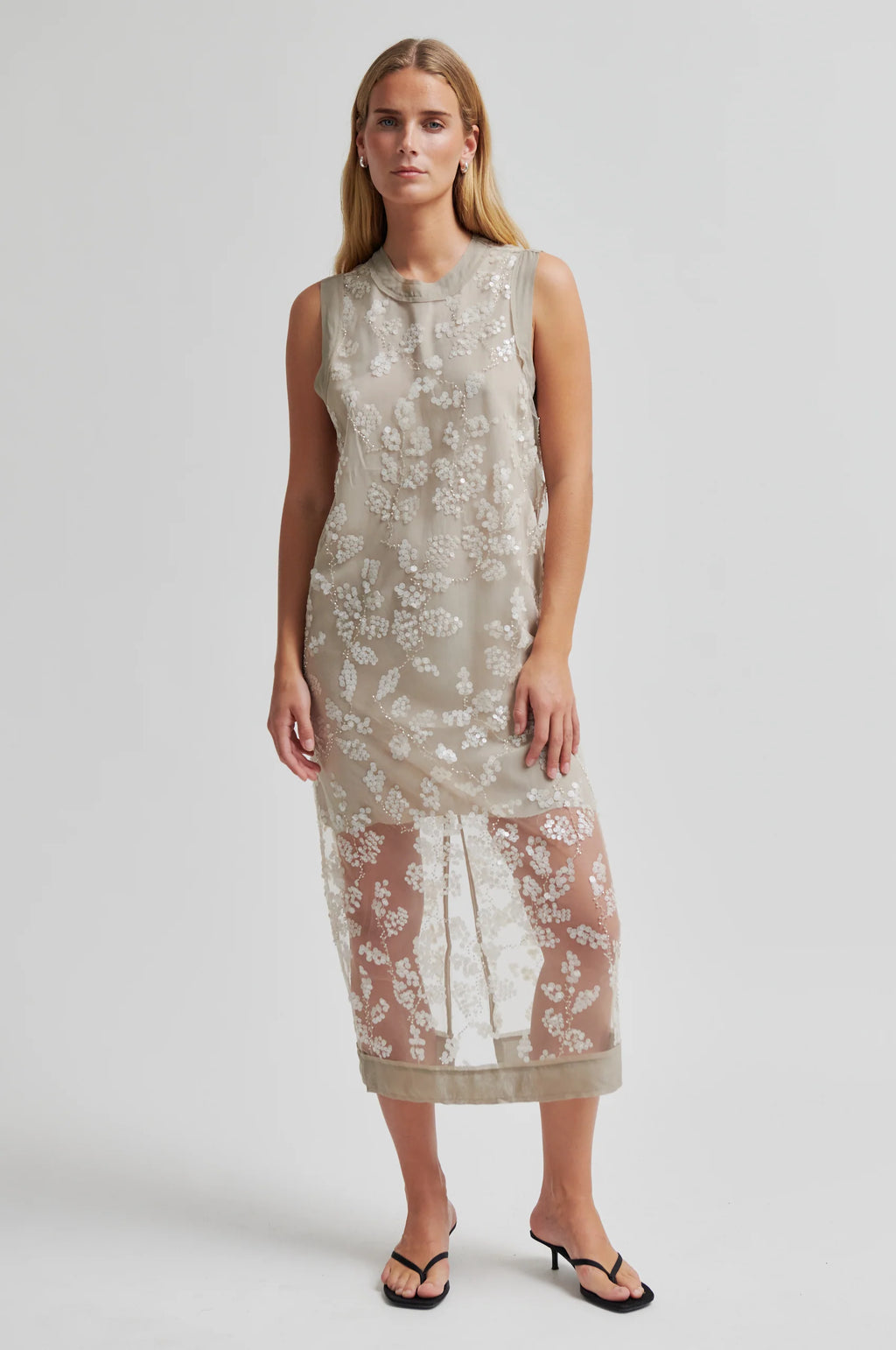 Salema Dress Plaza Taupe Second Female