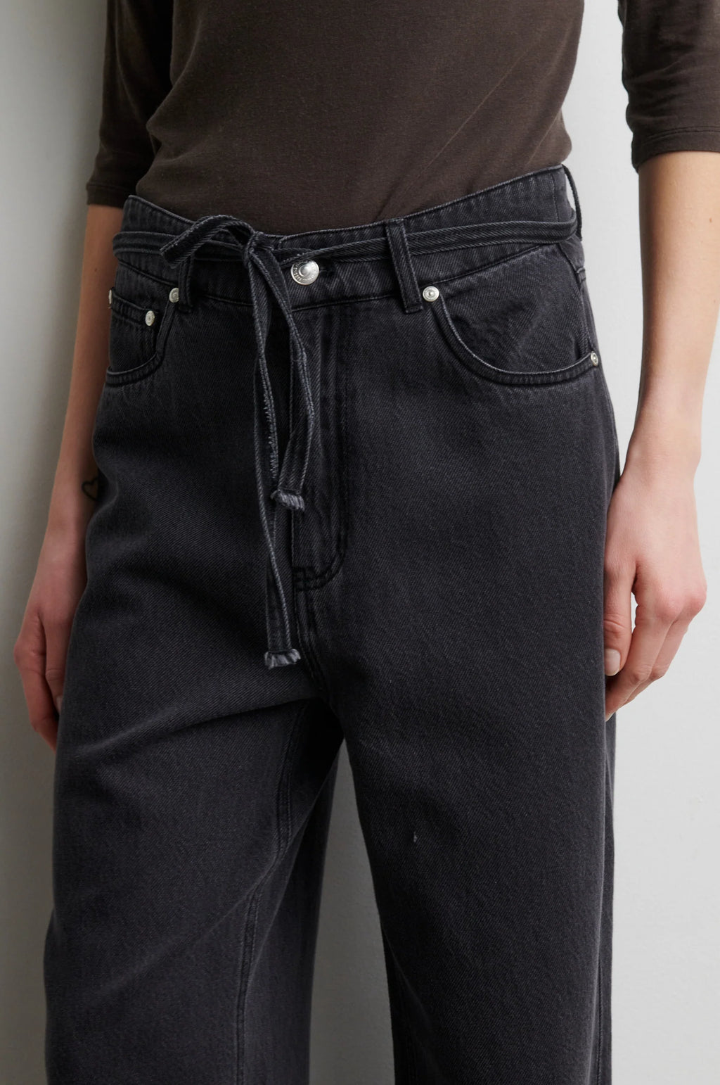 Irvana Denim Jeans Pewter - Second Female