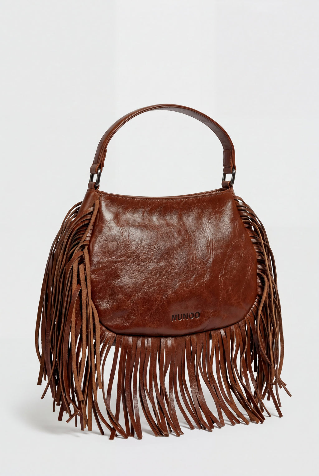 Betty Fringe River Brown Núnoo Bags