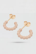 Color Ball Hoops Small Pair Buttercream Lulu Copenhagen