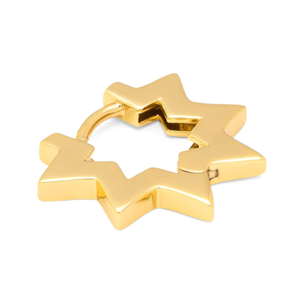 Star Hoops pair Gold Plated Lulu Copenhagen