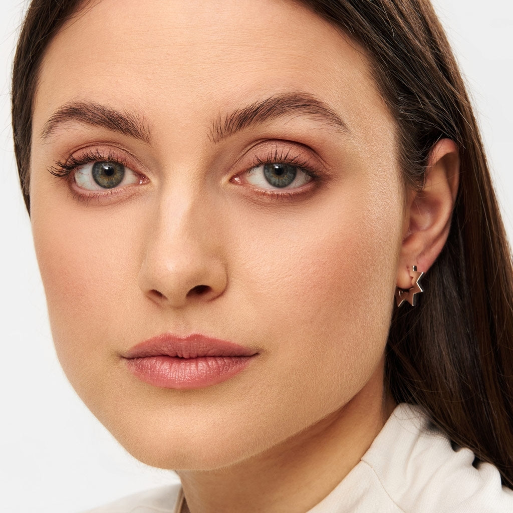 Star Hoops pair Silver Plated Lulu Copenhagen