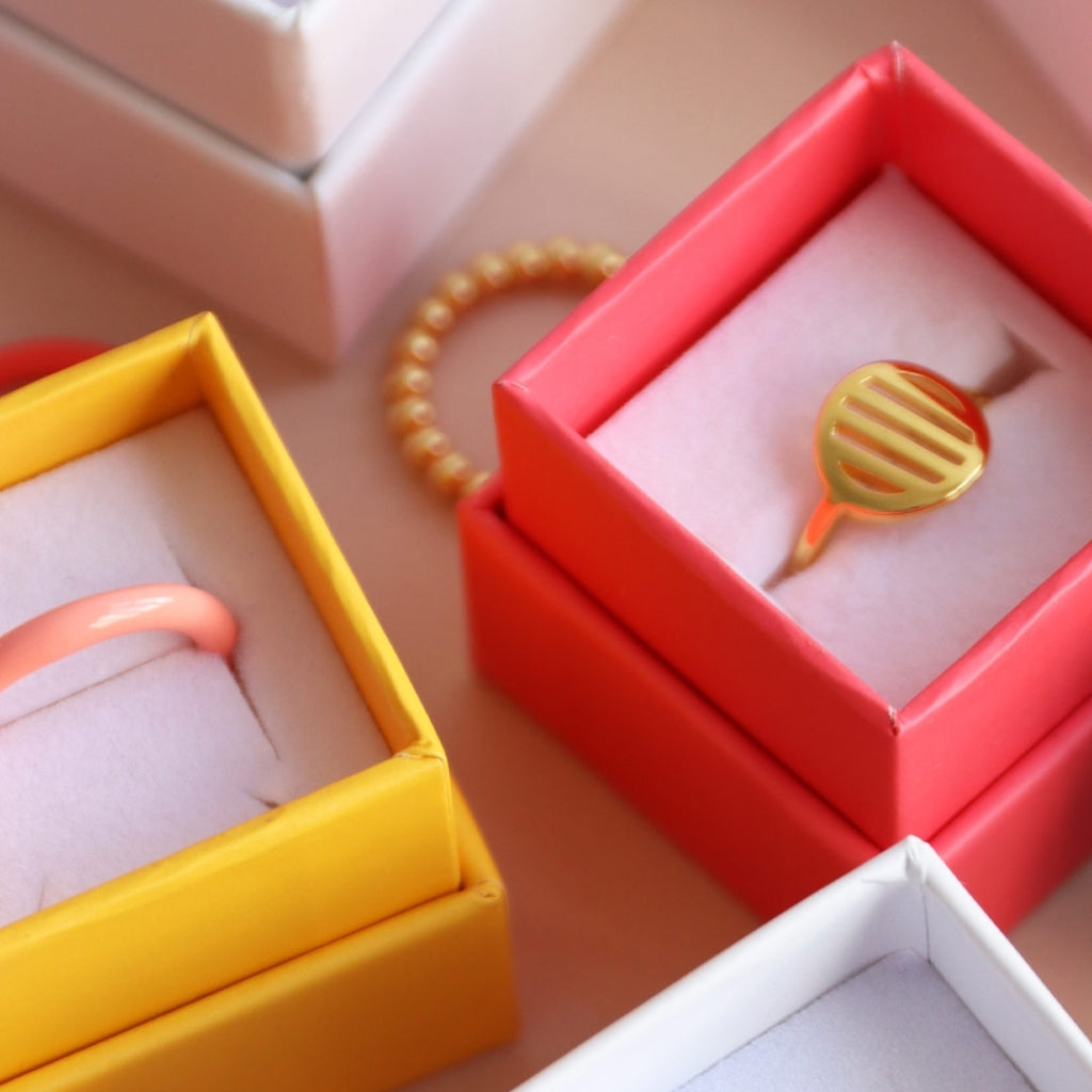 Color ring Burnt Coral Lulu Copenhagen