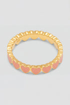 Connected Hearts Ring Burnt Coral Lulu Copenhagen