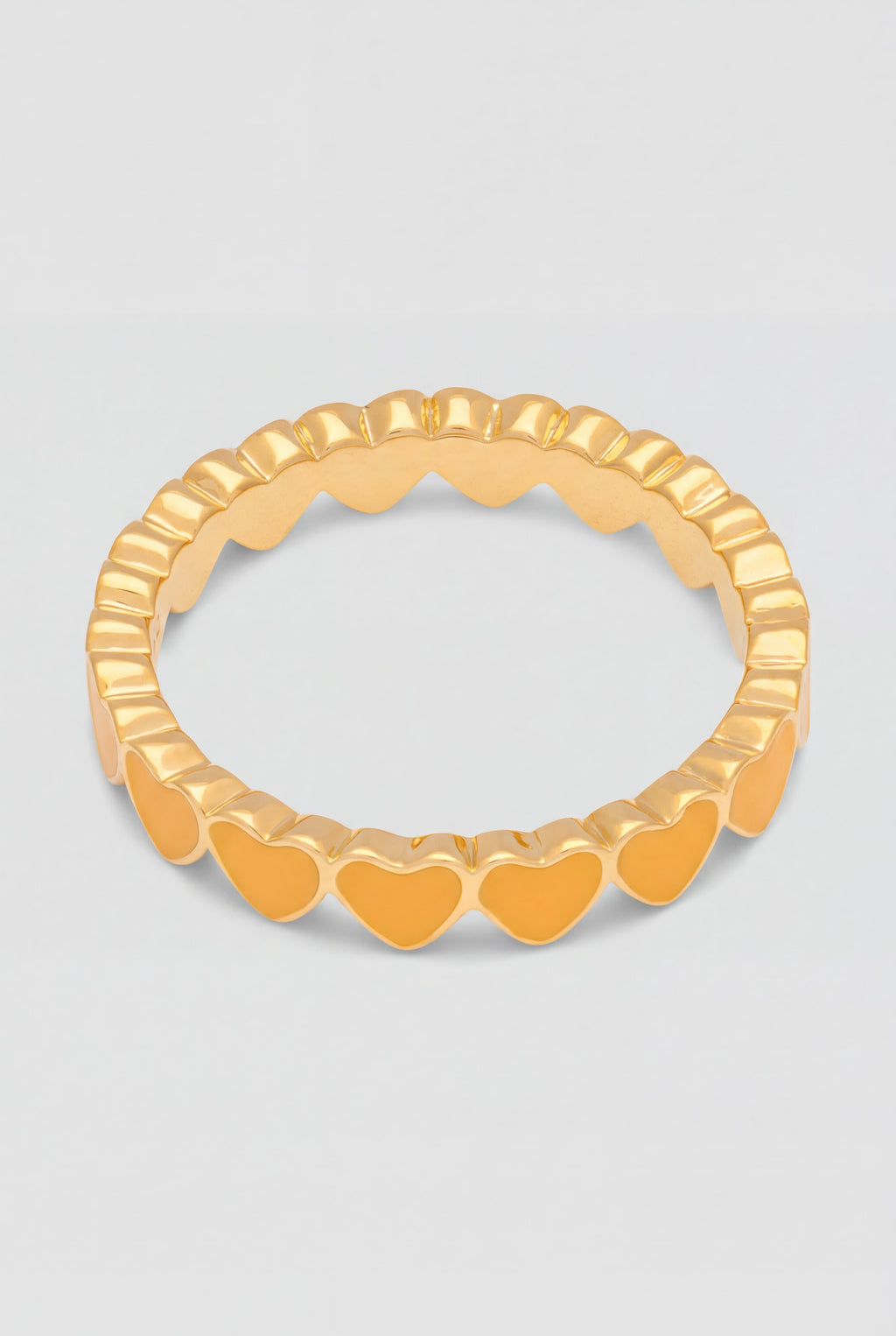 Connected Hearts Ring Sunflower Lulu Copenhagen