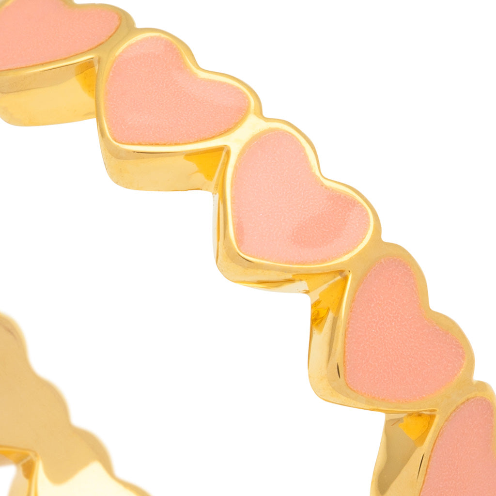 Connected Hearts Ring Burnt Coral Lulu Copenhagen