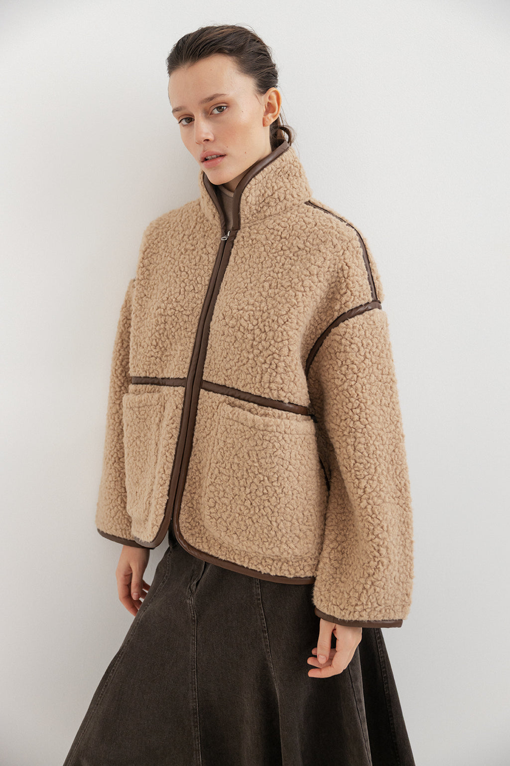 Fanny Jacket Camel - Project AJ117