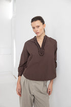 Havanna Blouse Coffee - Project AJ117