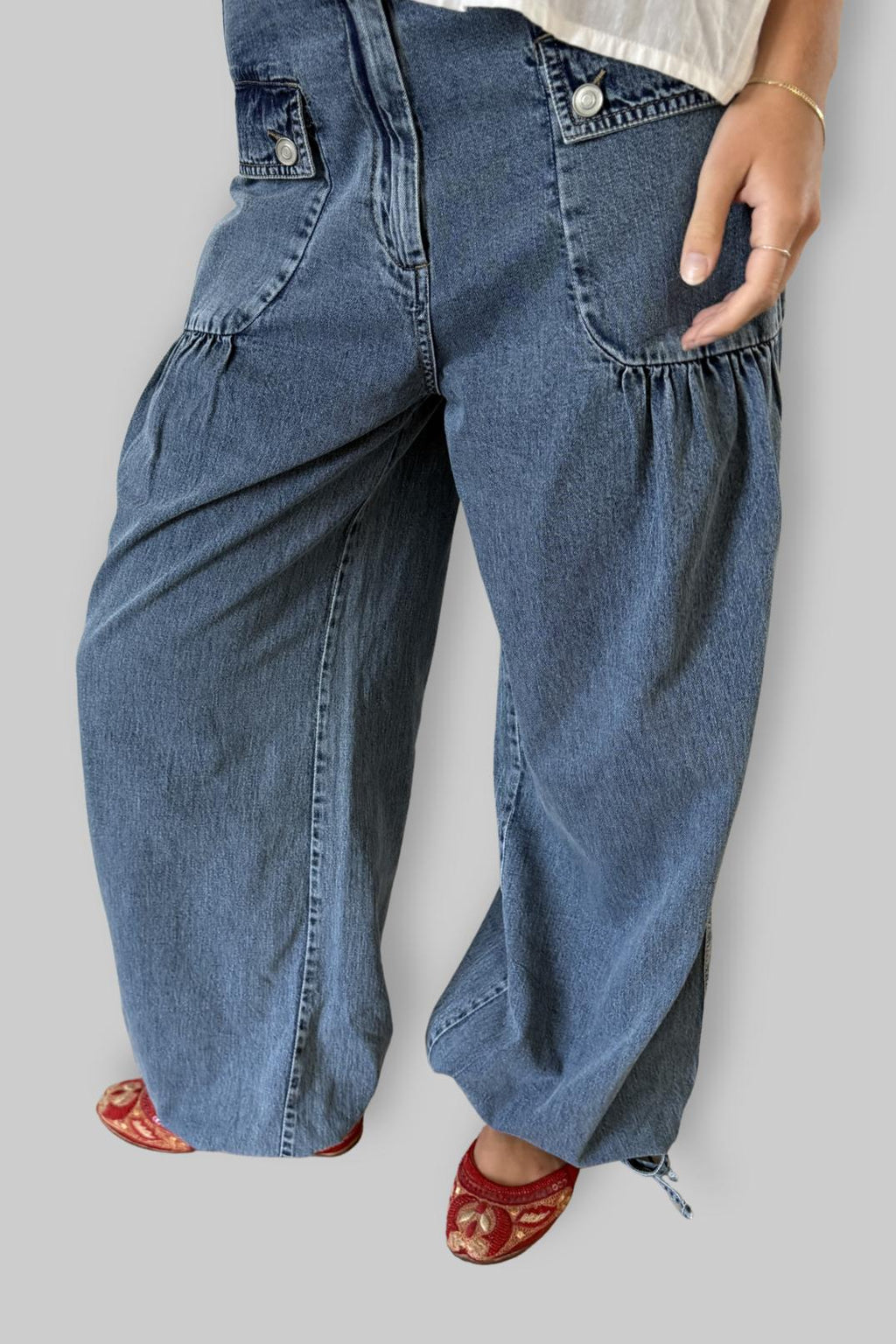 Jaelle denim wide leg Project AJ117