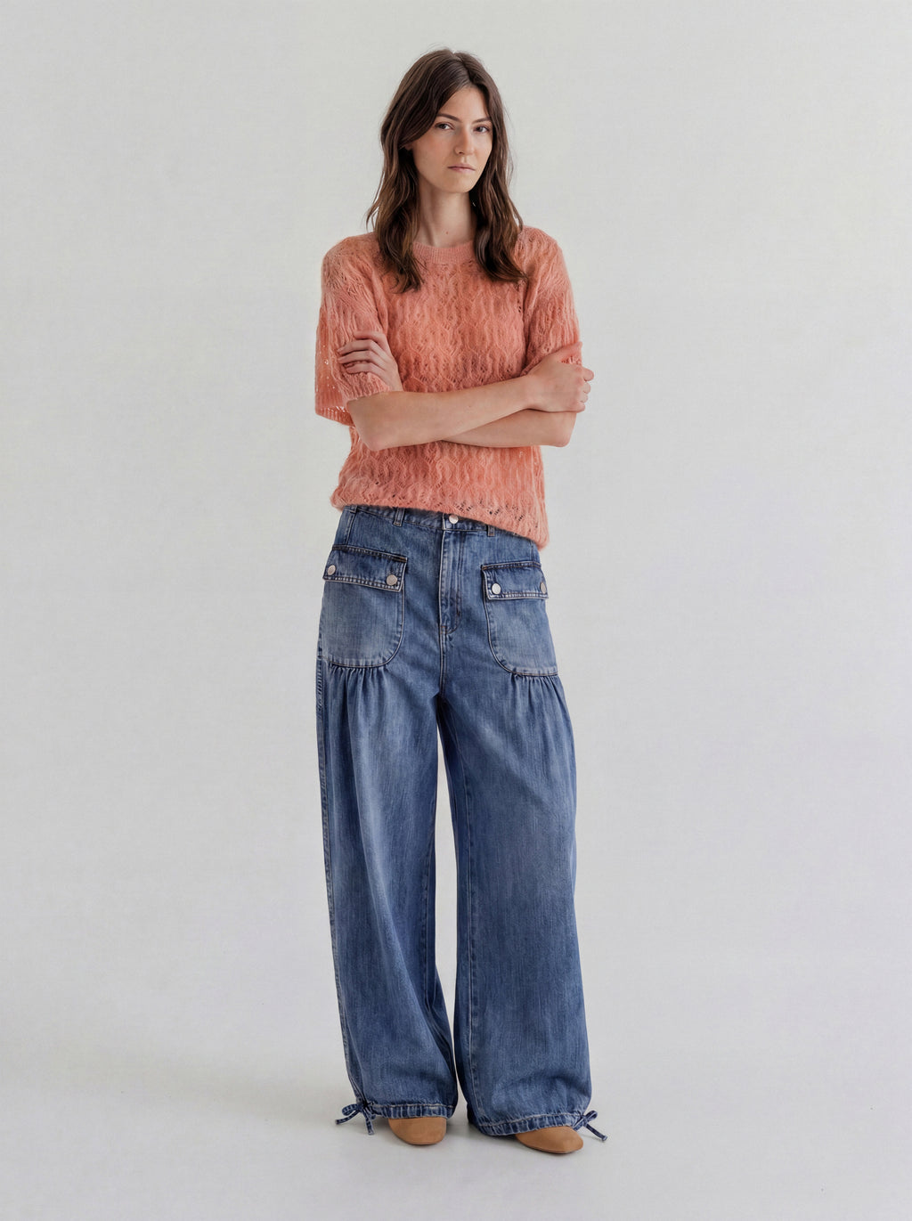 Jaelle denim wide leg Project AJ117