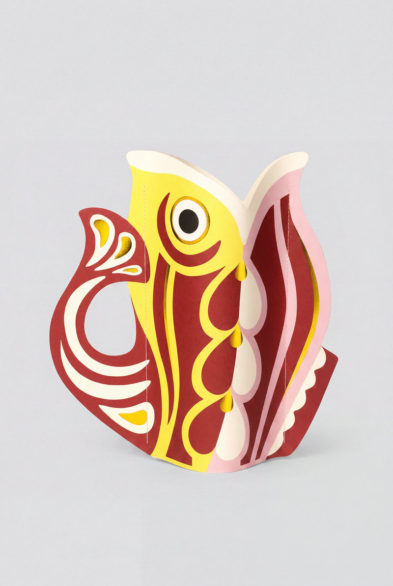 Papel de Pescado Jarrón Octaevo