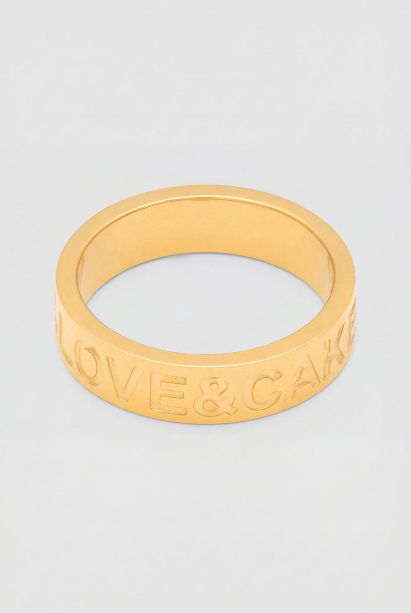 Love & Cake Ring - Gold Plated Lulu Copenhagen