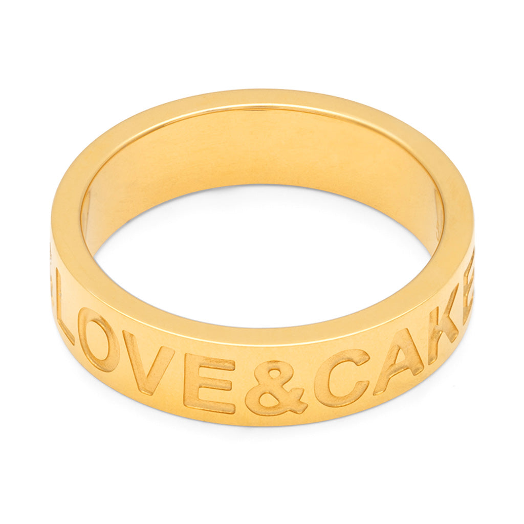 Love & Cake Ring - Gold Plated Lulu Copenhagen