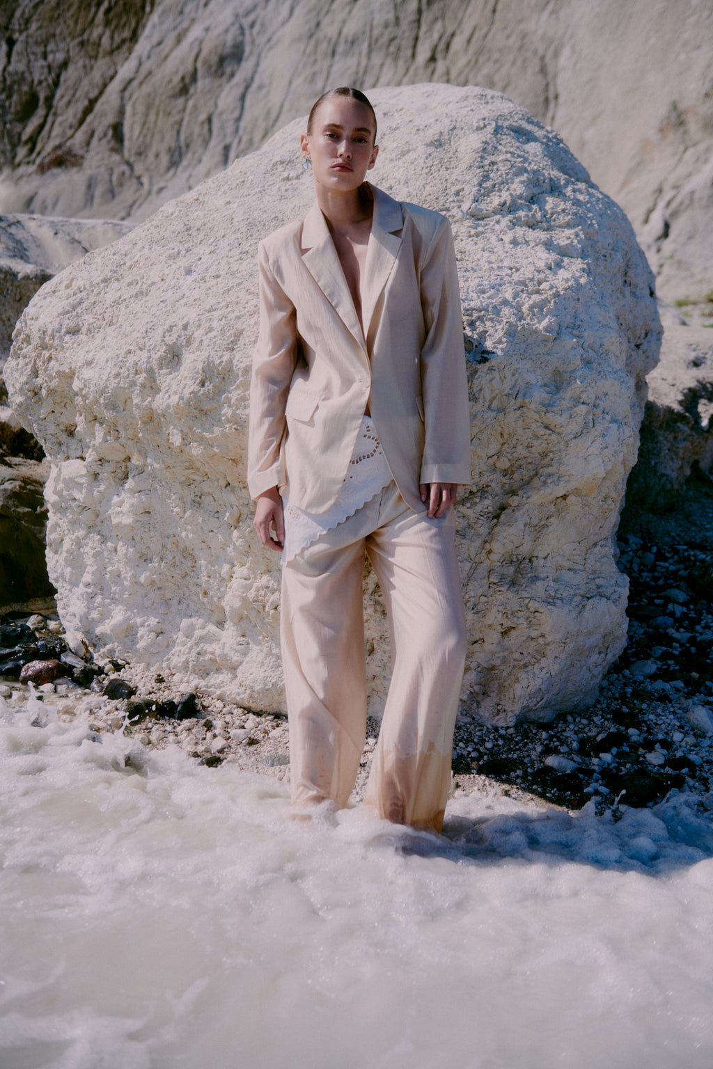 Lusana Blazer Soft Beige Second Female