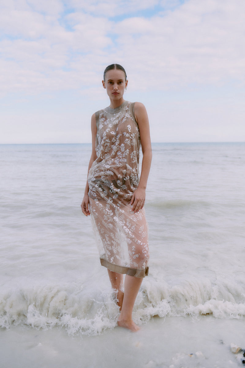 Salema Dress Plaza Taupe Second Female