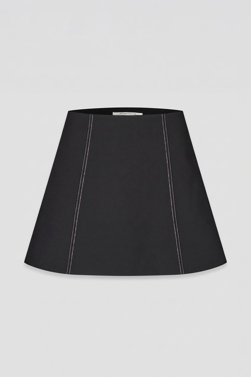 Aletha Mini Skirt Black - Second Female