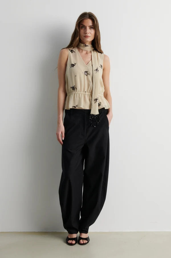 Blink Barrel Trousers Black - Second Female