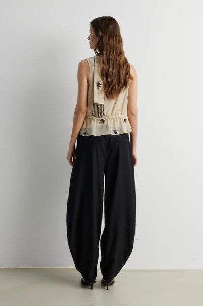 Blink Barrel Trousers Black - Second Female